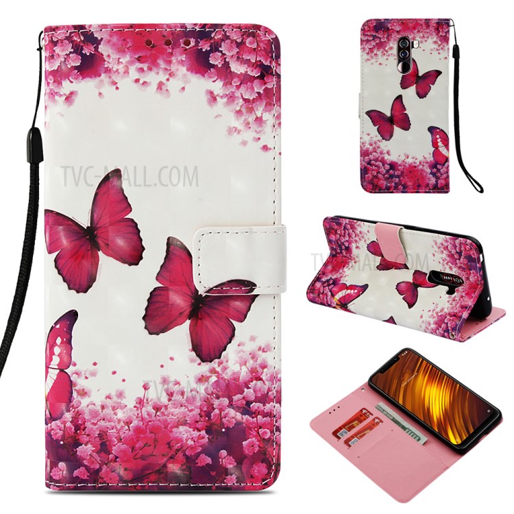 Case Xiaomi Pocophone F1 / พรีออเดอร์ * รูปแบบการพิมพ์ปกหนัง PU การออกแบบกระเป๋าสตางค์เหมาะกับบัตรและเงินสด *