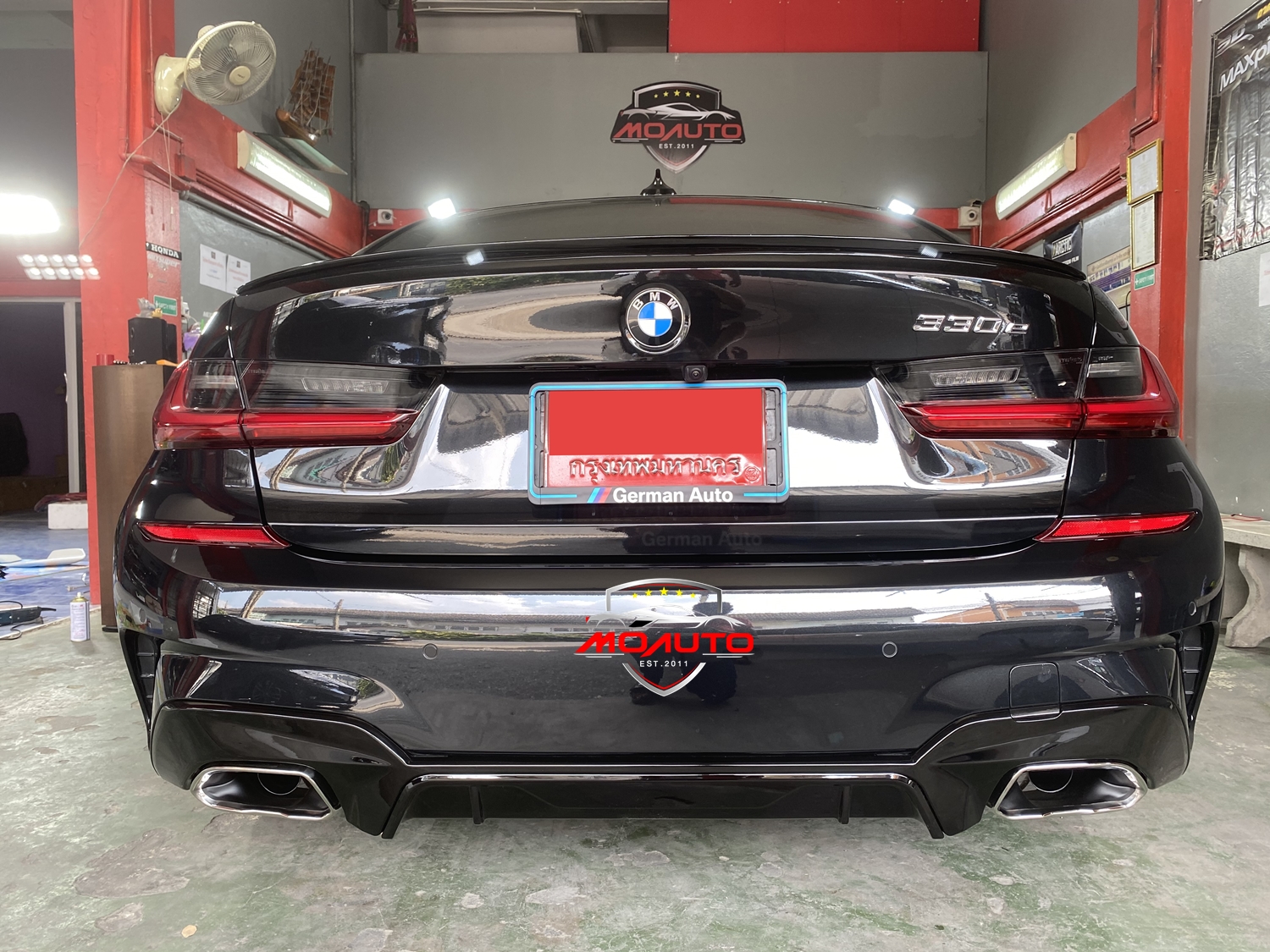 DIFFUSER ท้ายททรง M340i + ปลายท่อใบไม้คู่ BMW G20