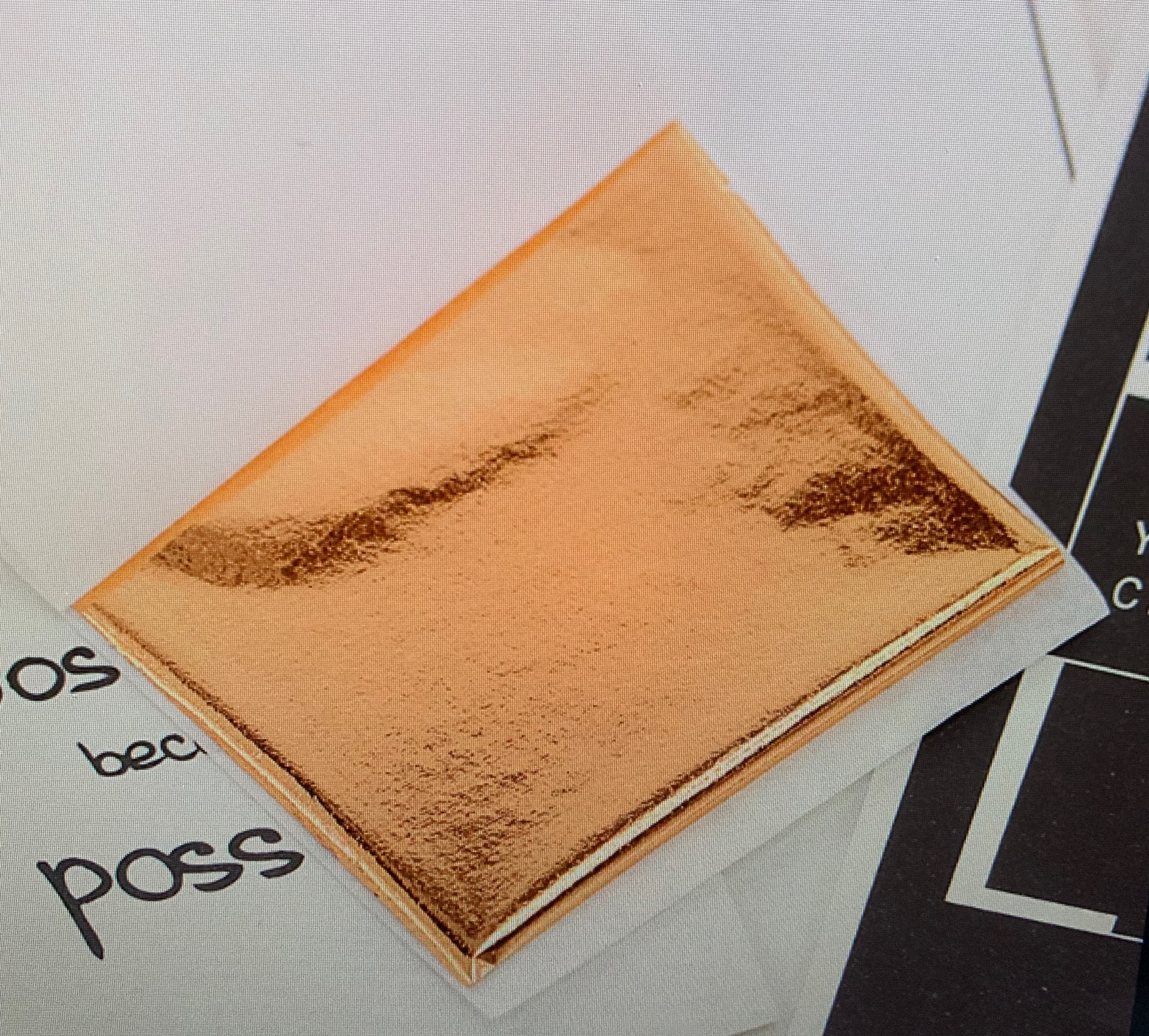 ทองคำเปลว Rose gold 5 แผ่น 7.7*8.7 cm