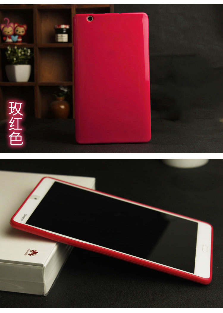 Case Huawei MediaPad M3 / Pre-order * เคส silicon TPU สีสันสดใส พื้นผิวมันวาว *