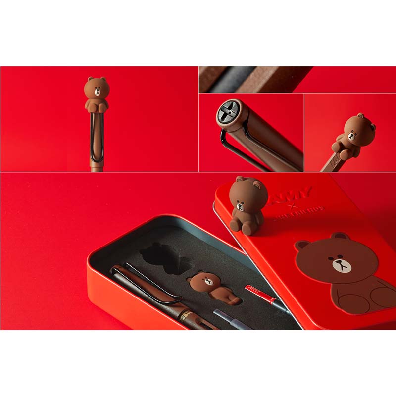 LAMY X LINE FRIENDS BROWN IN THE RED LIMITED EDITION