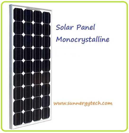 แผงโซล่าเซลล์ ชนิด Mono-Crystalline ขนาด 80W