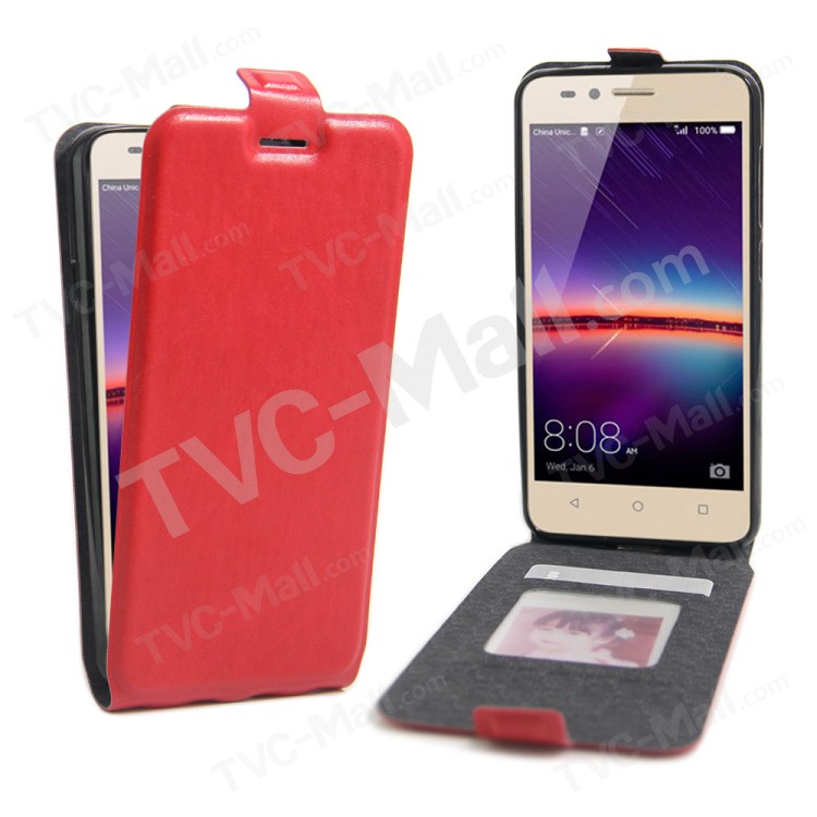 Case Huawei Y3ii / Pre-order * เคสแนวตั้งซองหนังม้า *