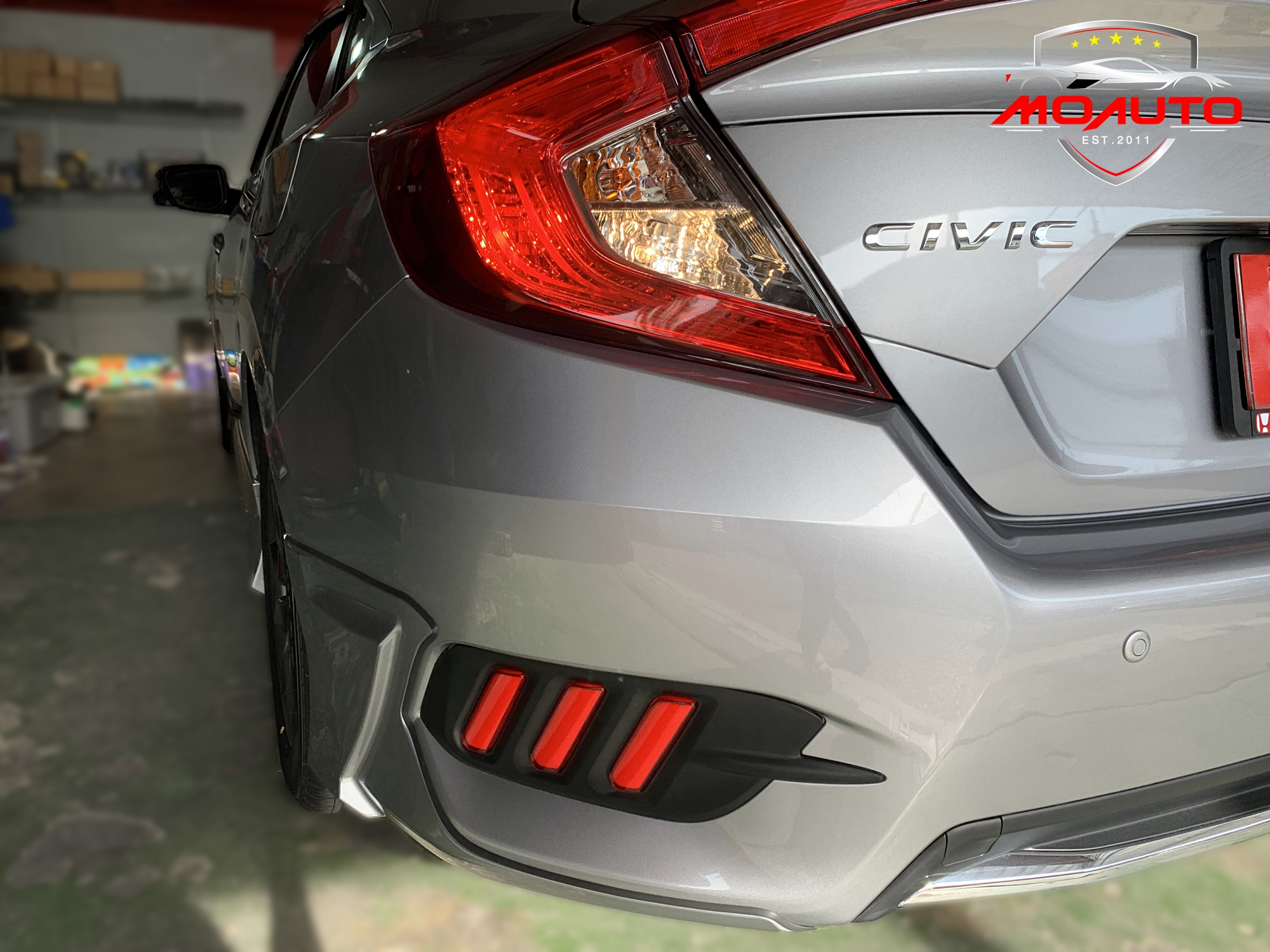 ไฟเบรคกันชนท้าย Mustang Style Civic FC 2016-2021