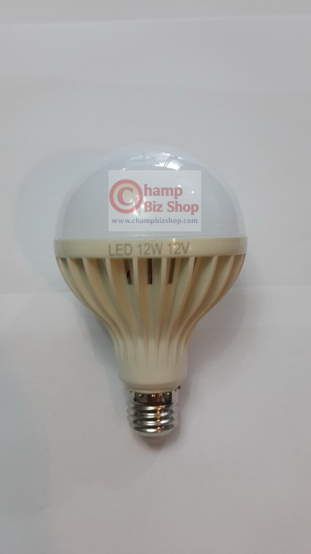 หลอดไฟ LED E27 DC12V 12W สีขาว