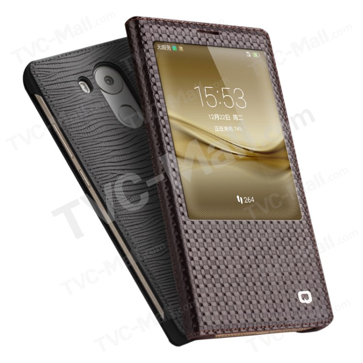 Case Huawei Mate 8 / Pre-order * QIALINO หนังวัวแท้ ปลุกอัตโนมัติขึ้น / ฟังก์ชั่นการนอนหลับ *
