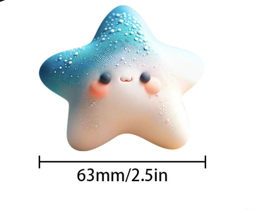 แม่พิมพ์ซิลิโคน รูป ดาว 30 g 6.3*6.3*2 cm 005820