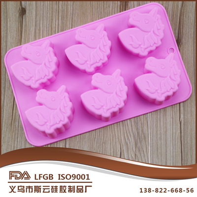 แม่พิมพ์ซิลิโคน ม้าโพนี่ 6.5*7.5*3 cm 95g 006732