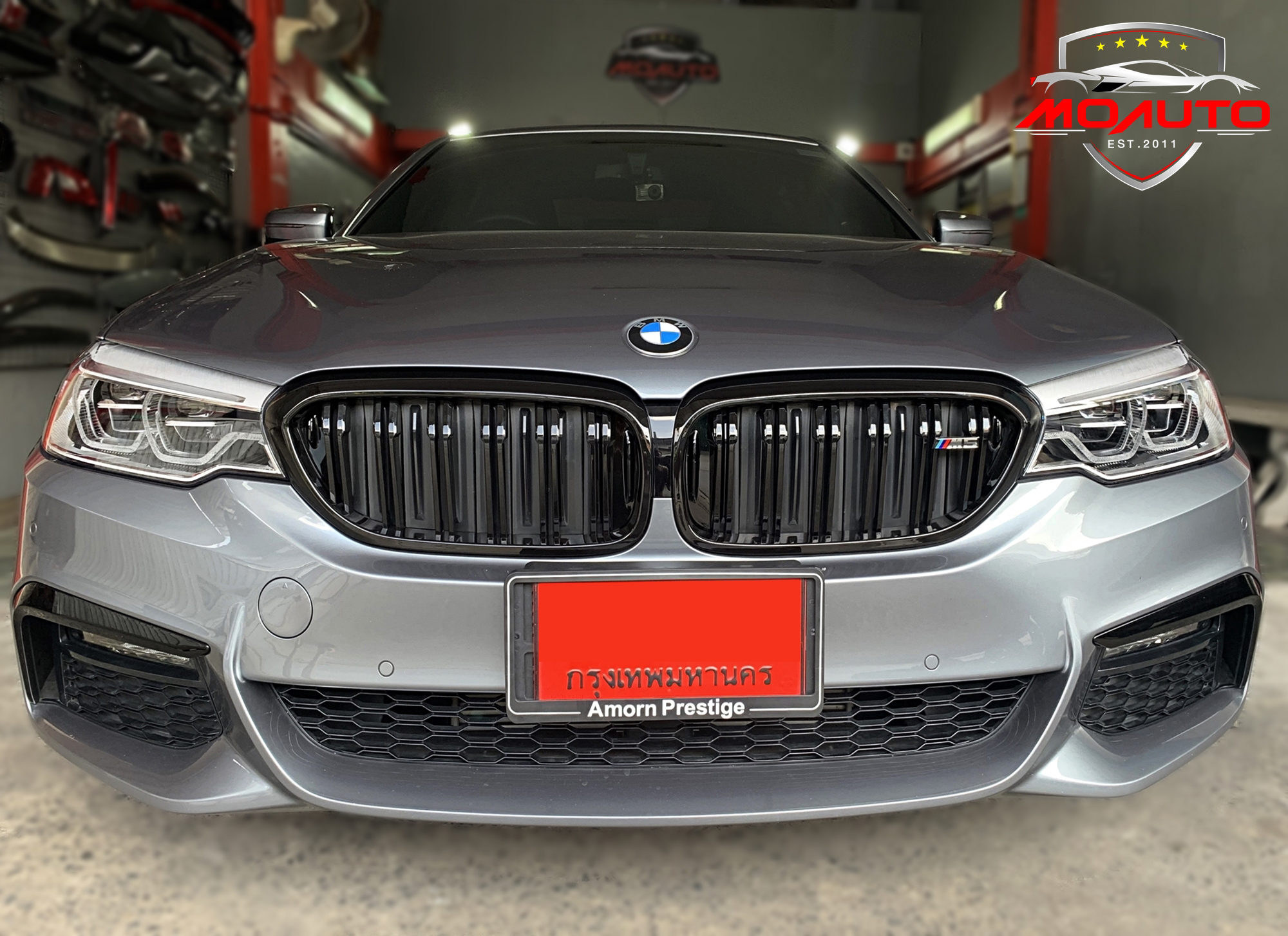 กระจังหน้า ทรง M5 ซี่คู่ ดำเงา BMW G30