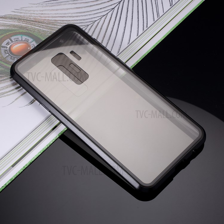 Case Samsung Galaxy S9 Plus # Pre-Order * เคสกรอบโลหะการติดตั้งแม่เหล็ก + กระจกเต็มครอบคลุม360องศา การจดจำใบหน้าต่อต้านการมองลอด *