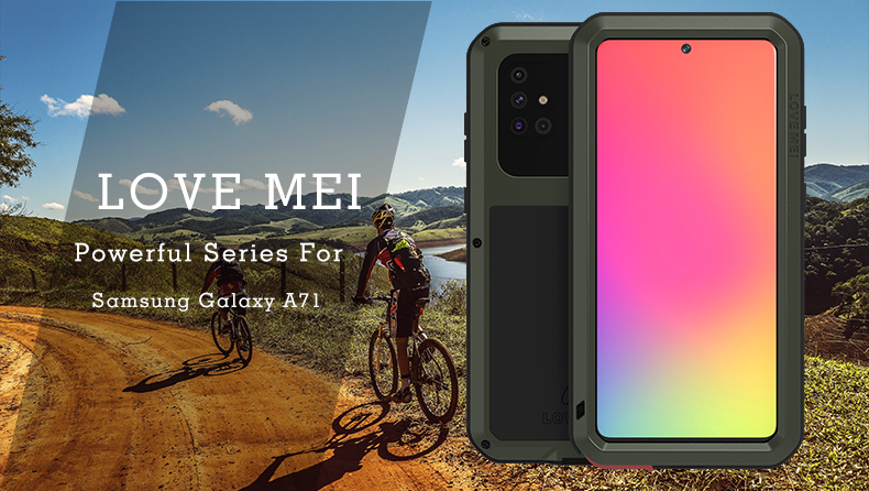 Case Samsung Galaxy A71 / Pre-order * LOVE MEI เคสกันกระแทก กันฝุ่น กันละอองน้ำ Defender วัสดุ: โลหะ + ซิลิโคน + กระจก *