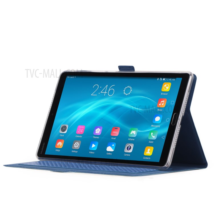 Case Huawei MediaPad M5 / Pre-Order * WY-1629 เคสผิวคาร์บอนไฟเบอร์ *