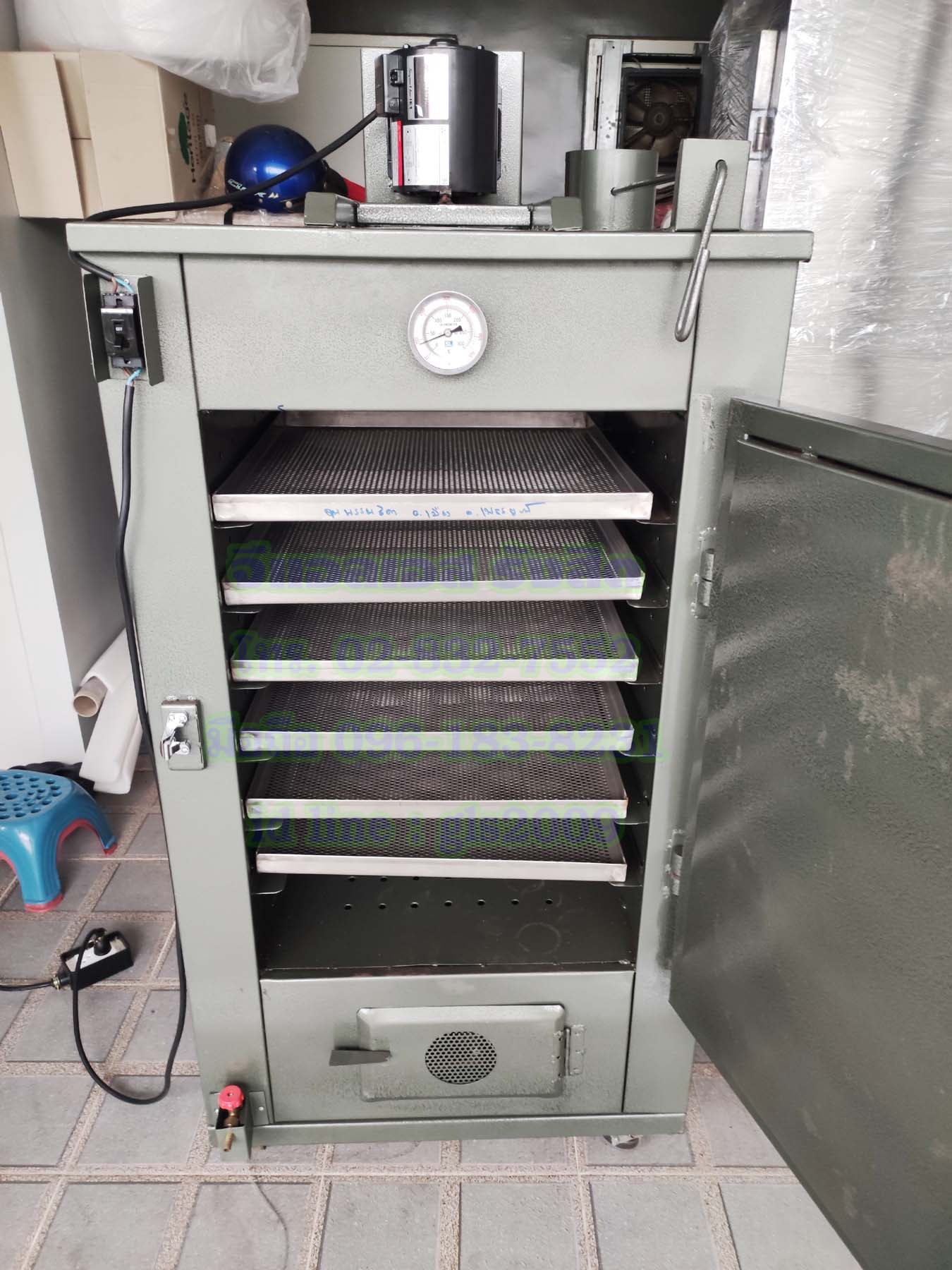 ตู้อบลมร้อนเหล็ก6ชั้นแก๊ส+ไฟฟ้า