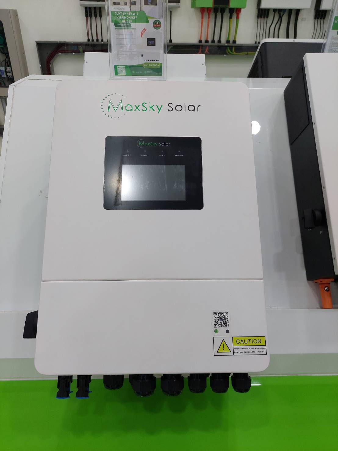 MaxSky ไฮบริด ออน/ออฟกริด อินเวอร์เตอร์ Hybrid ON/OFF Grid Inverter 6KW 1 Phase รุ่น SUNT-6.0KW-S