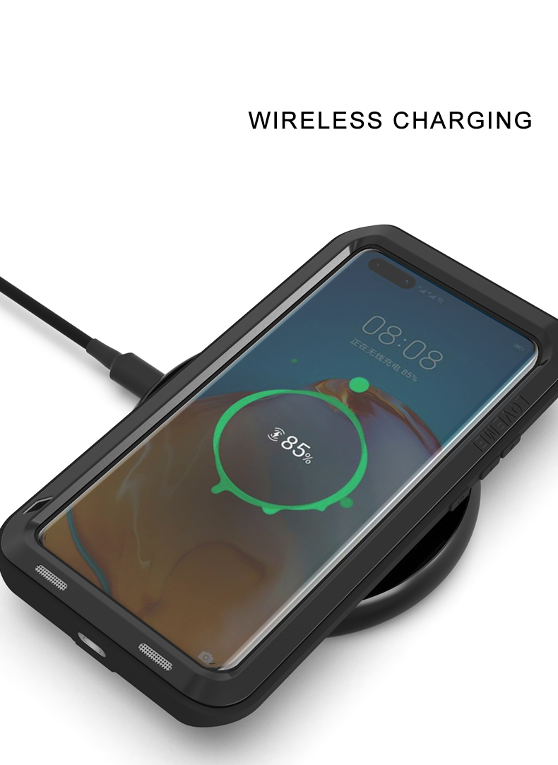 Case Huawei P40 Pro / Pre-order * LOVE MEI เคสซิลิโคนกันกระแทก + โลหะ คุณภาพสูงนี้มีฟังก์ชั่นกันน้ำกันกระแทกและกันฝุ่น *