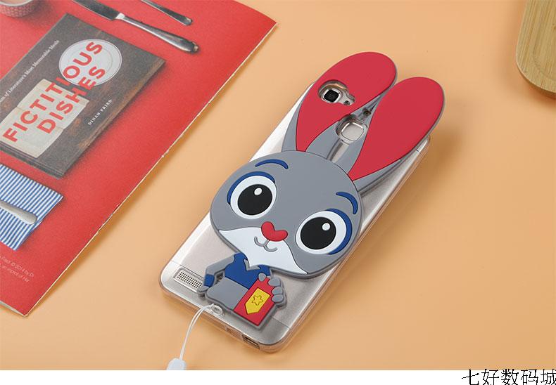 Case Huawei GR3 / Pre-order * การ์ตูน3D จูดี้เคสกระต่ายซิลิโคน พร้อมสายคล้องคอ *
