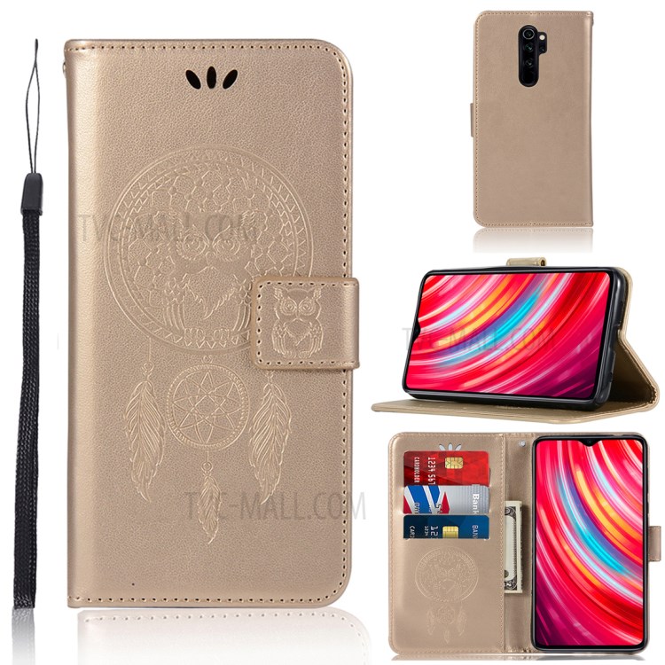 Case Xiaomi Redmi Note 8 Pro / Pre-Order * เคสนกฮูกจับฝันหนังกระเป๋าสตางค์ *