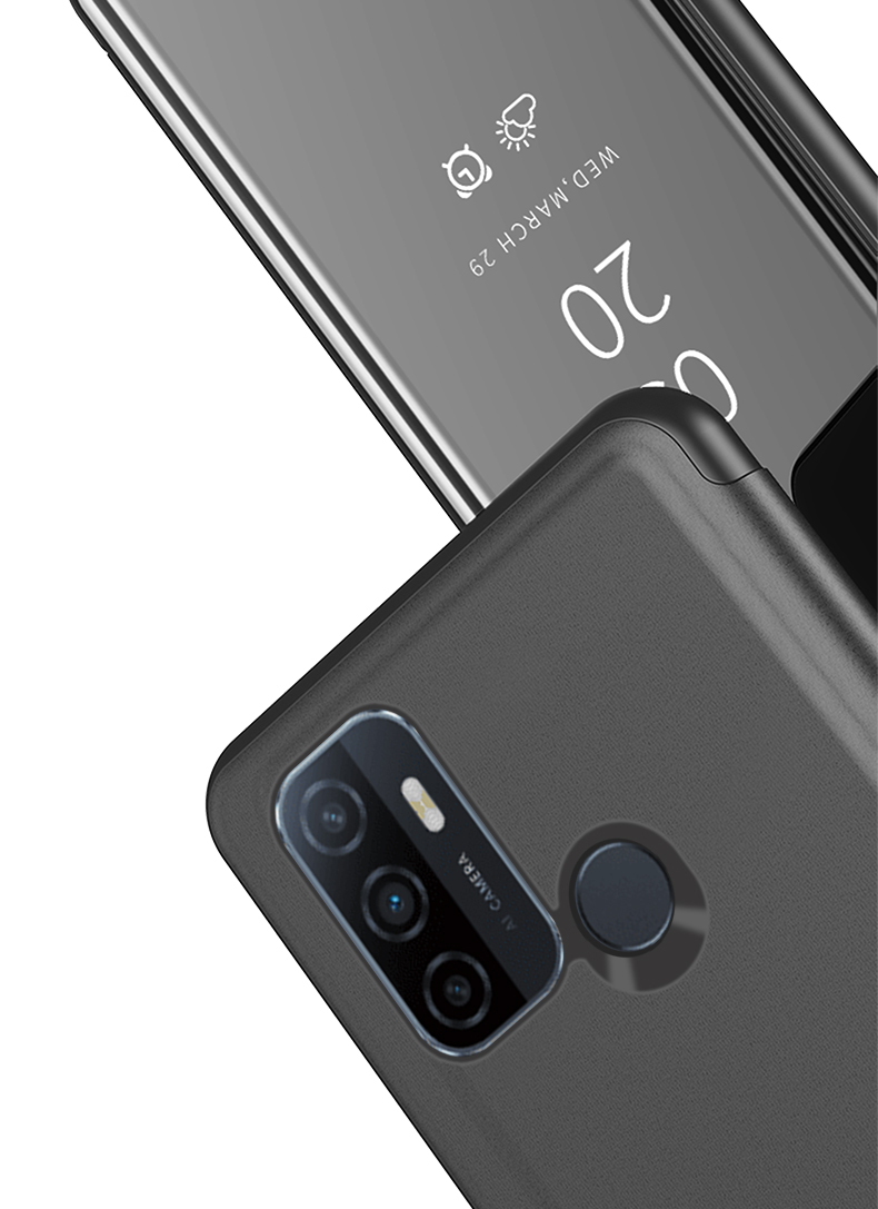 Case OPPO A53 (2020) # Pre-Order * ผลิตจากวัสดุ PC + หนัง PU หน้าต่างโปร่งแสงเพื่อการดูข้อมูลได้ง่าย *