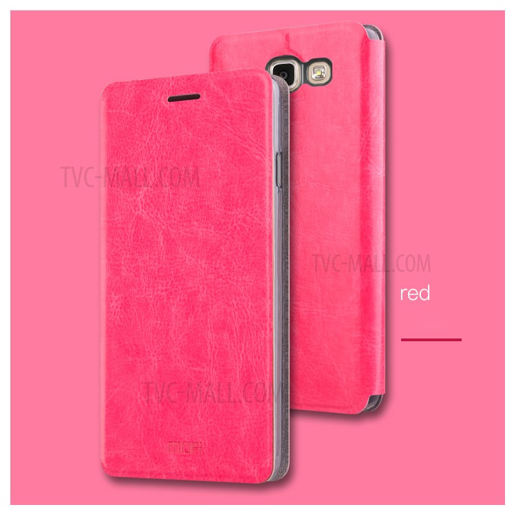 Case Samsung Galaxy A7 2017 / Pre-order * MOFI Rui Series หนัง PU ที่มีฝีมือดี ฝาครอบด้านหน้าฝังด้วยแผ่นเหล็กที่แข็งแกร่ง *