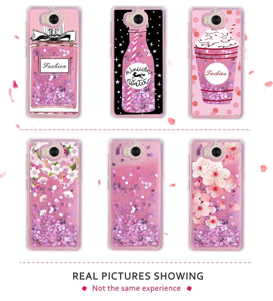 Case Huawei Y5 2017 / Pre-order * เคส ซอฟท์Silicon อัลตร้าบาง+ G Litterเหลวดาวตกทรายเลื่อมใส *