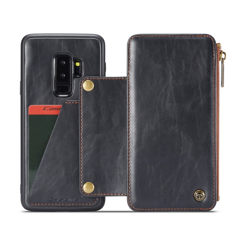 Case Samsung Galaxy S9 Plus / Pre-Order * CASEME 011 ซีรีส์ถอดซิปกระเป๋าสตางค์หนังแบบ 2-in-1 ธุรกิจ *