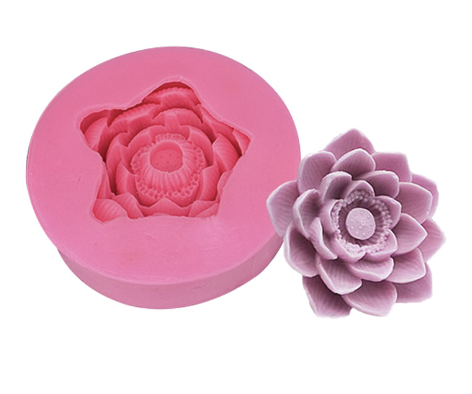 แม่พิมพ์ซิลิโคน รูปดอกบัว 1 ช่อง 70 g