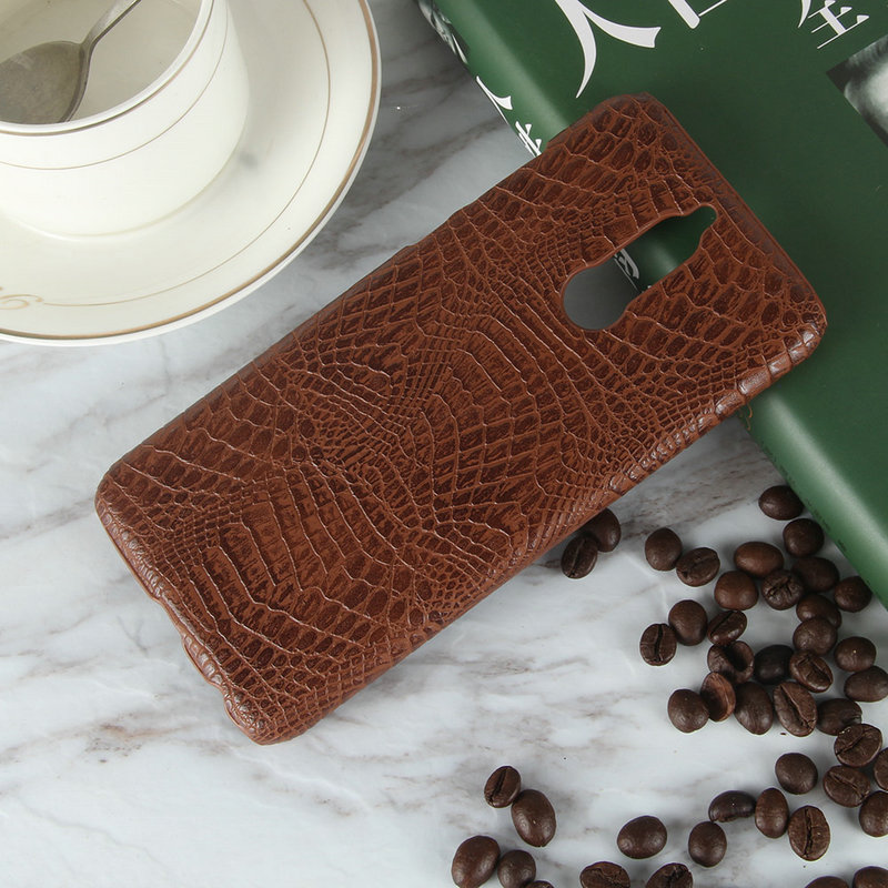 Case Huawei nova 2i / Pre-order * หรูหรา Retroวินเทจลายจระเข้ หนังPU แข็ง *