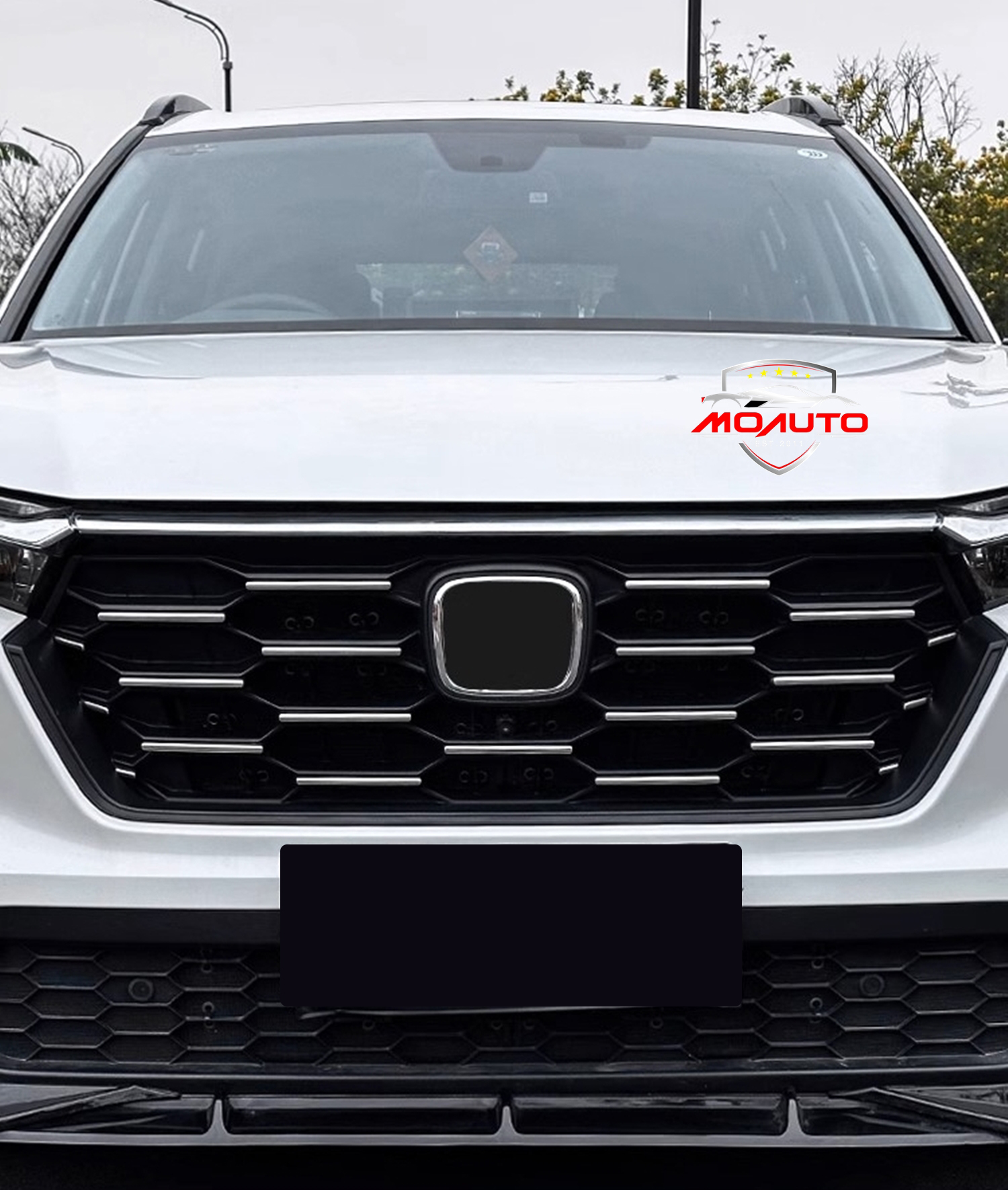 คิ้วแต่งกระจังหน้าโครเมียม CR-V G6