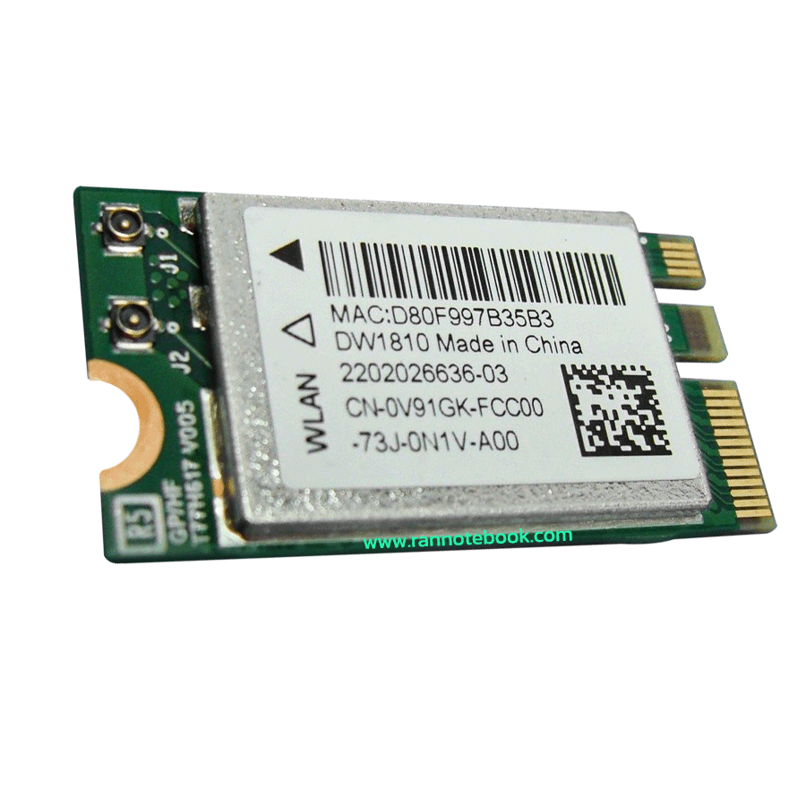 การ์ดไวไฟโน๊ตบุ๊ค Dell Latitude 3400 ตรงรุ่น แท้ รับประกันสินค้า Dell Thailand