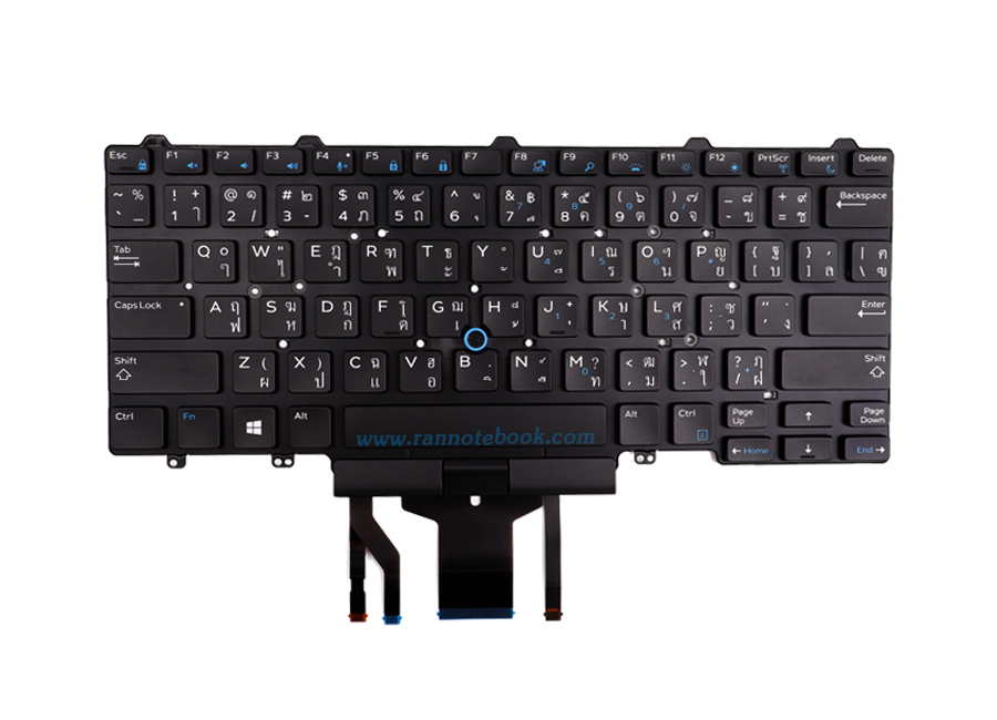 คีย์บอร์ดโน๊ตบุ๊ค Dell Latitude 7490 แท้ประกันศูนย์ Dell