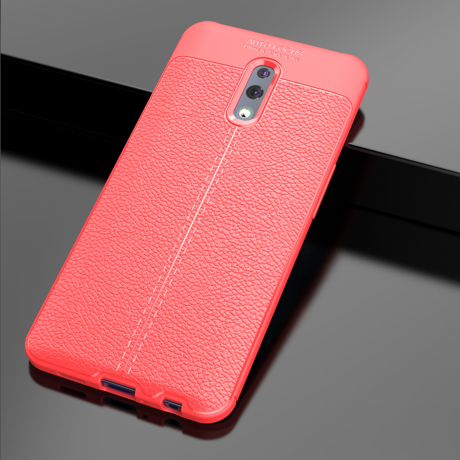 Case OPPO Reno / Pre-order * เคส TPU พื้นผิวลิ้นจี่ *