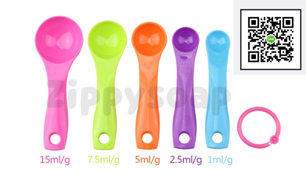 ชุดช้อนตวง แฟนซี 5 สี 5 ขนาด