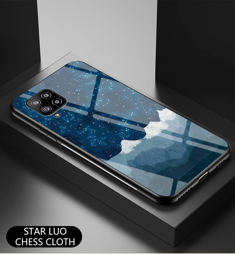 Case Samsung Galaxy A42 5G / Pre-Order * เคสไฮบริดแบบเชลล์ TPU + PC + กระจกนิรภัยพร้อมลาย Starry Sky *