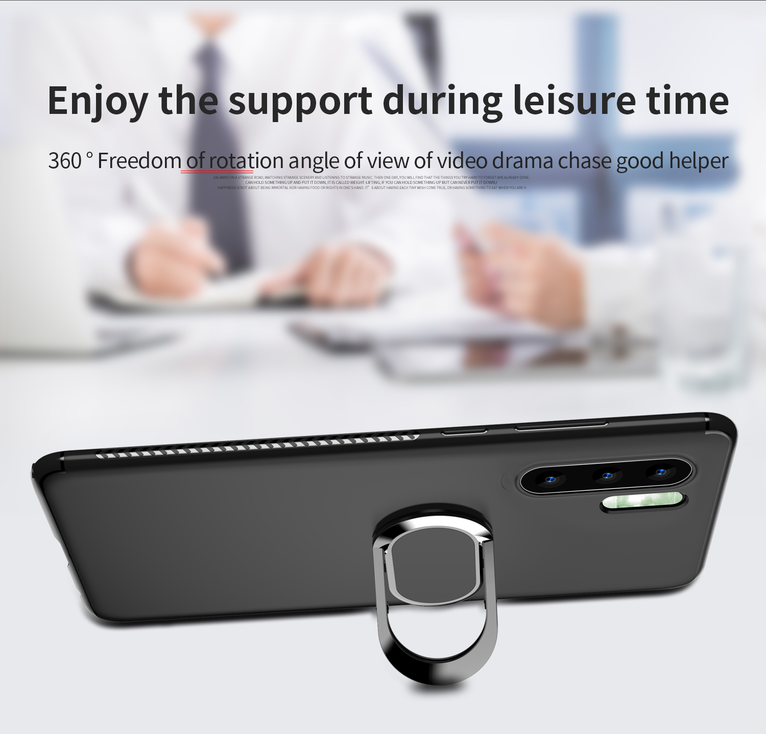 Case Huawei P30 Pro / Pre-Order * เคส TPU+ แหวนนิ้วแม่เหล็ก+ขาตั้ง *