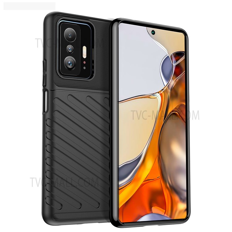 Case Xiaomi 11T / 11T Pro # Pre-Order * Thunder Series Twill Design ฝาครอบโทรศัพท์ป้องกันลายนิ้วมือหนา TPU *