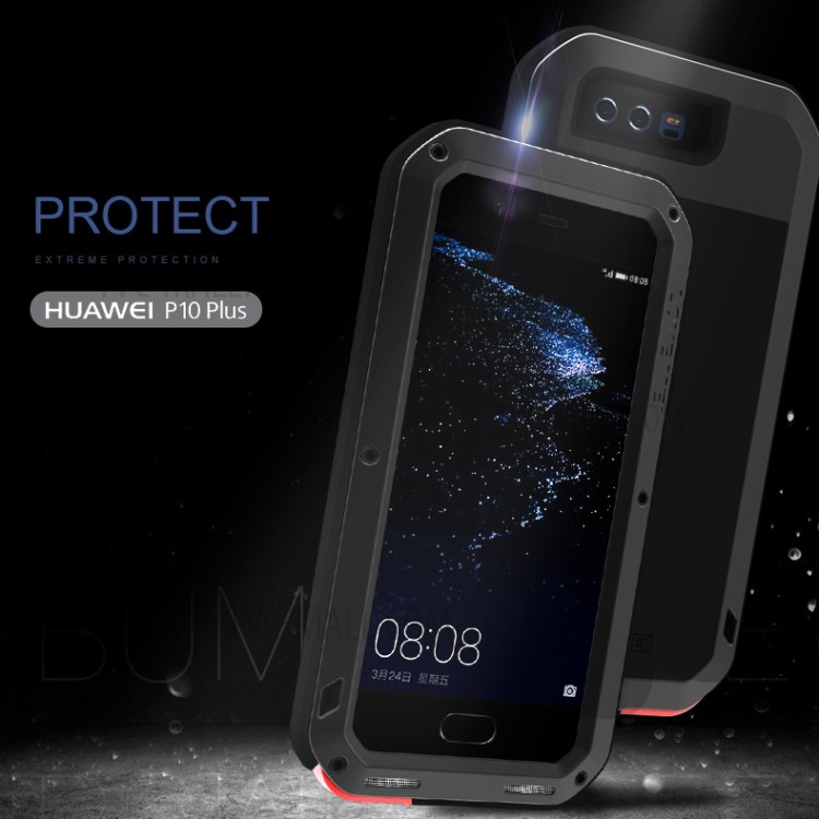 Case Huawei P10 Plus / Pre-order * LOVE MEI วัสดุ: โลหะ + ซิลิโคน + แก้วหุ้มเกราะ *