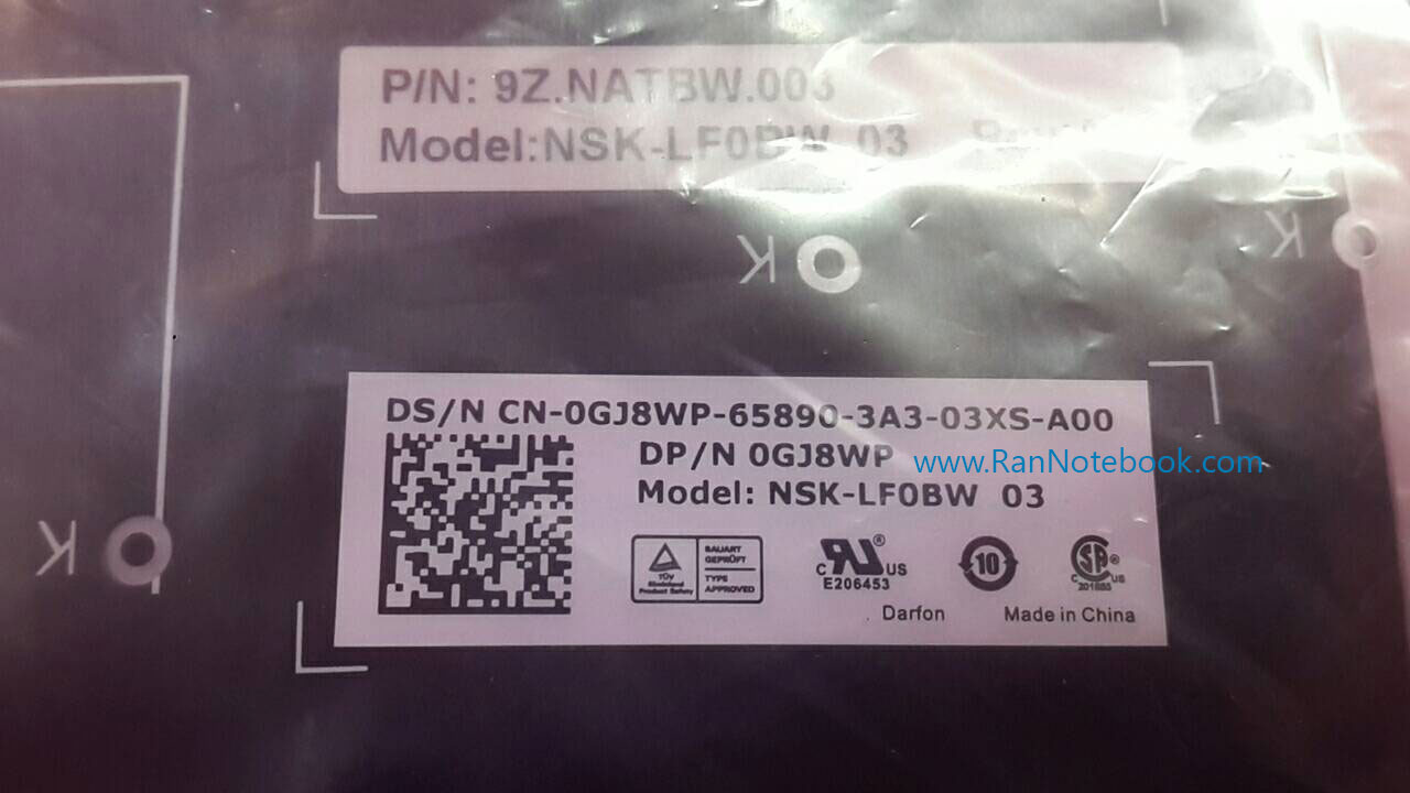 คีย์บอร์ด โน๊ตบุ๊ค Dell inspiron 7437 แท้ประกันศูนย์ Dell