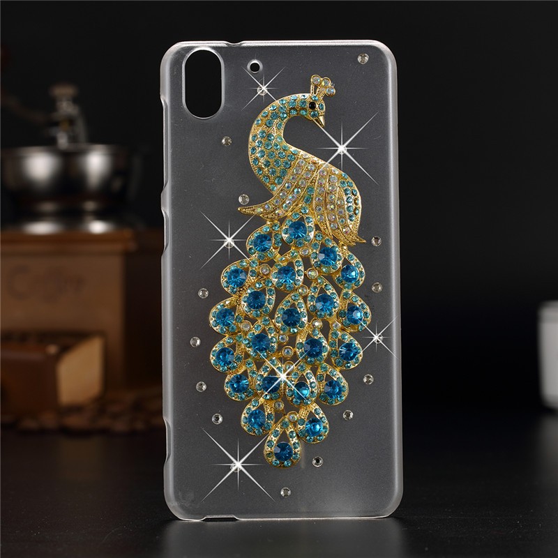 Case HTC Desire Eye / Pre-order * ตกแต่งด้วย Rhinestone และส่องแสง Camellia, ประกายและดีลักซ์ *