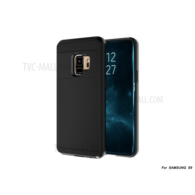 Case Samsung Galaxy S9 Plus / Pre-Order * เคสใส่บัตรสไลด์ Holder PC + TPU Case ไฮบริด ช่องเสียบการ์ดออกแบบสไลด์สร้างสรรค์ที่ด้านหลัง *