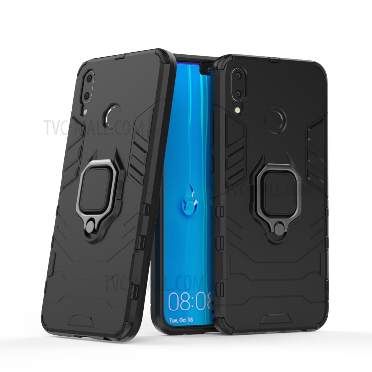 Case Huawei Y9 2019 / Pre-orde * เคส PC + TPU ไฮบริด แหวนนิ้ว + ขา *