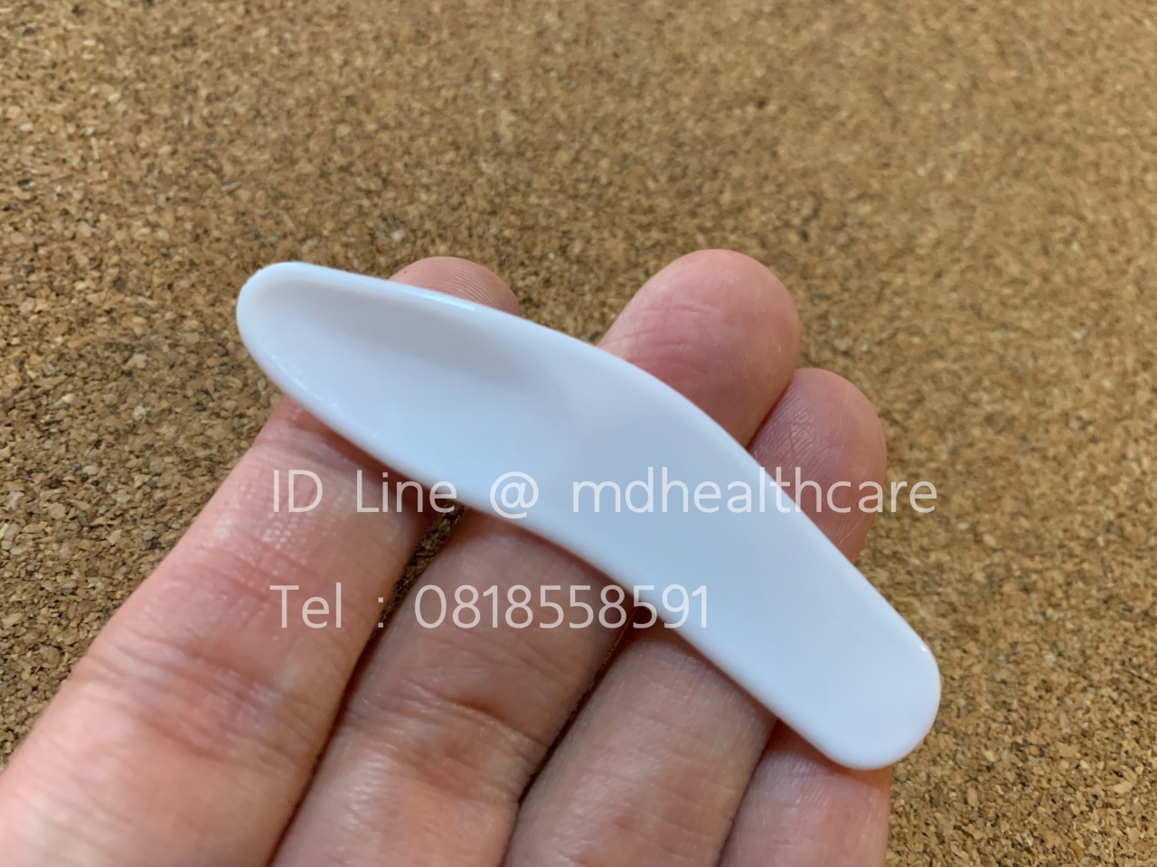 ไม้พายพลาสติก ไม้พายตักครีม ขนาด6*1.4cm.(100ชิ้น/ชิ้นละ1.5฿)