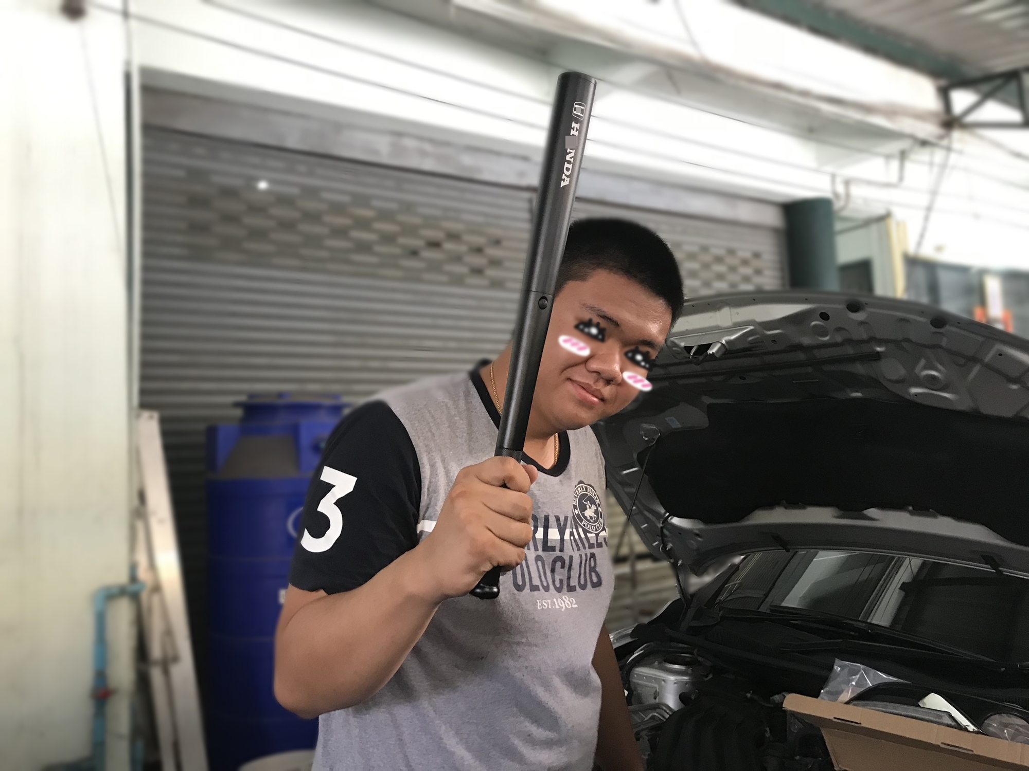 กระบองไฟฉายอลูมิเนียมป้องกันตัว HONDA FC/FK