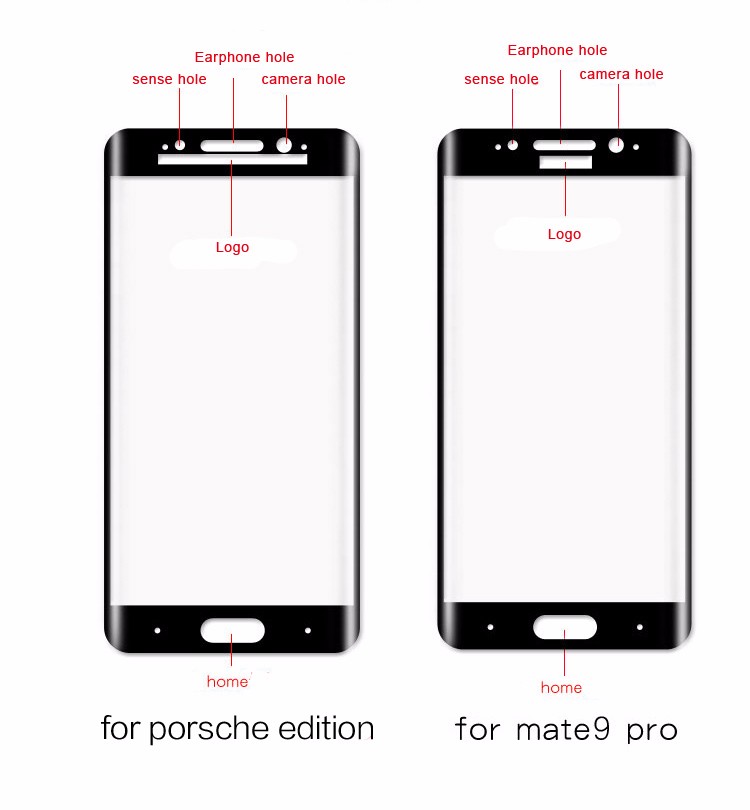 ฟิล์มกระจก Huawei Mate 9 Porsche Design / พร้อมส่ง + Pre-order * LEPHEE 3Dพื้นผิวโค้งขอบฟิล์มกระจกนิรภัย9 H+เต็มหน้าจอปก *