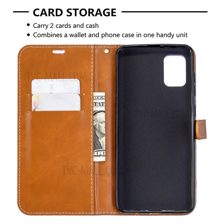Case Samsung Galaxy A31 / Pre-Order * เคสสไตล์หนังคละสีกางเกงยีนส์ผ้ากระเป๋าสตางค์ *