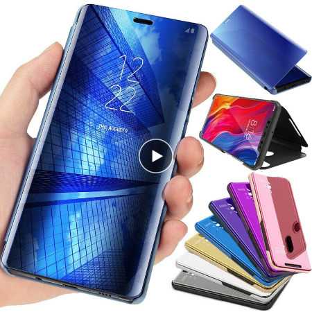Case OPPO Reno4 4G / Pre-Order * View Window Mirror ทำจากวัสดุหนัง PC + PU หน้าต่างโปร่งแสงเพื่อให้ดูข้อมูลได้ง่าย *