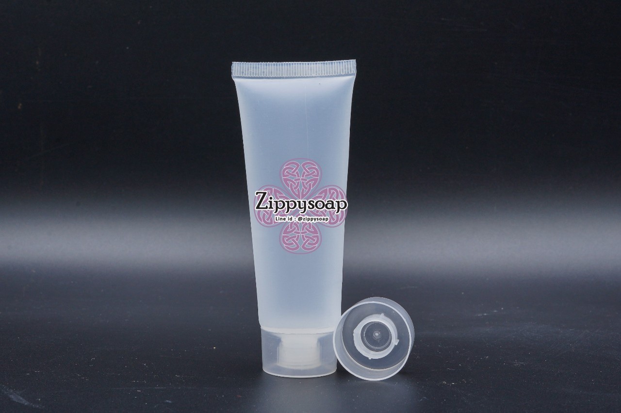 หลอดครีมใส ฝาหมุนใส 50ml 20 ชิ้น 006427-S-50