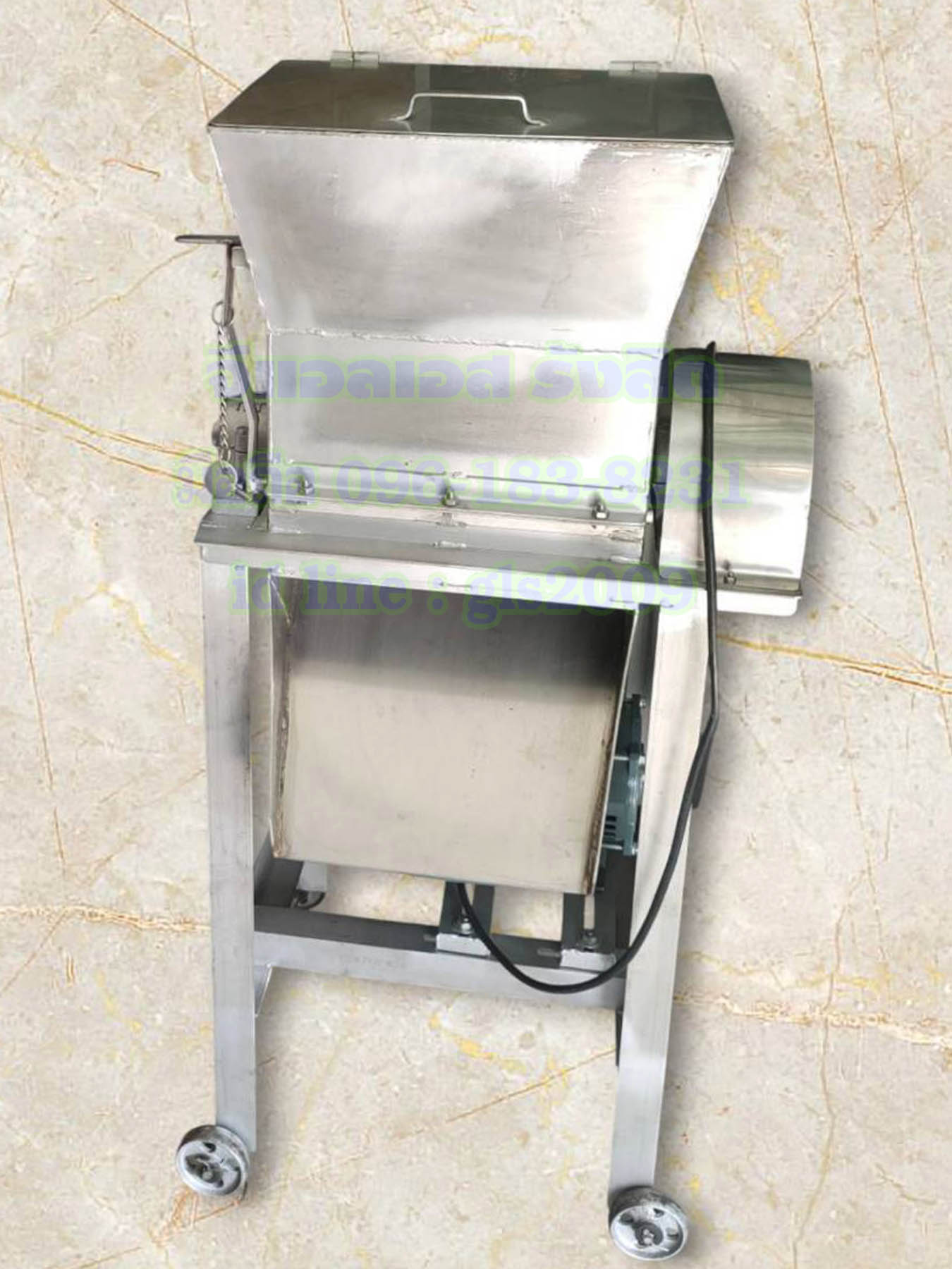 เครื่องตีน้ำแข็งสแตนเลส1กั๊กมอเตอร์2แรง