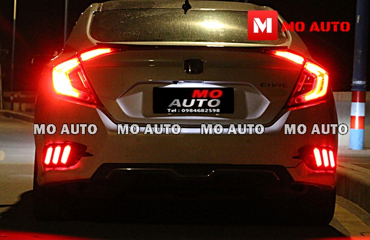 ไฟเบรคกันชนท้าย Mustang Style Civic FC 2016-2021