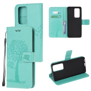 Case Huawei P40 Pro / Pre-order * เคสพิมพ์ลายนกฮูกต้นไม้หนัง PU กระเป๋าสตางค์ *