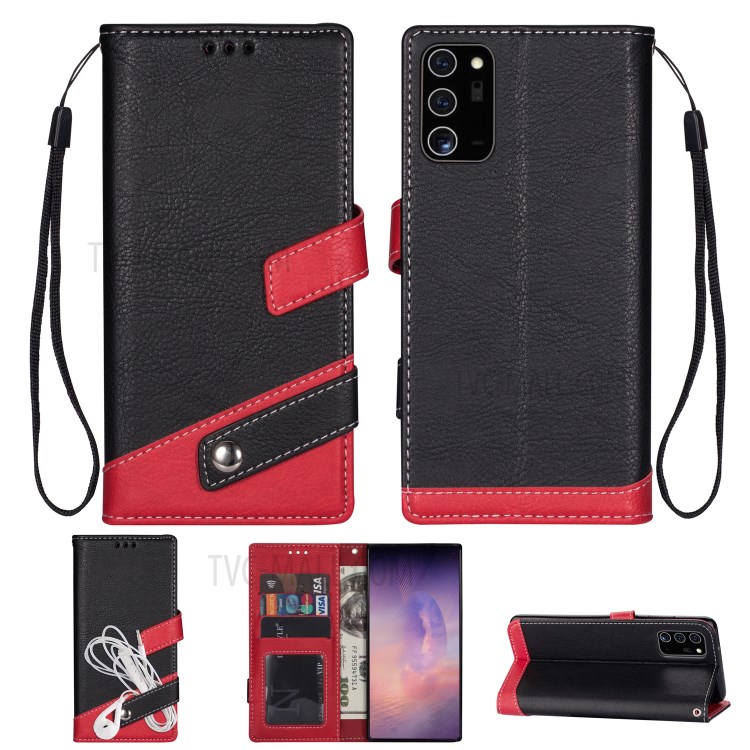 Case Samsung Galaxy Note 20/Note 20 5G / Pre-Order * เคสผิวลิ้นจี่เนื้อคมชัดของสีซองหนัง การออกแบบสีที่คมชัดมีเอกลักษณ์และมีสไตล์ *